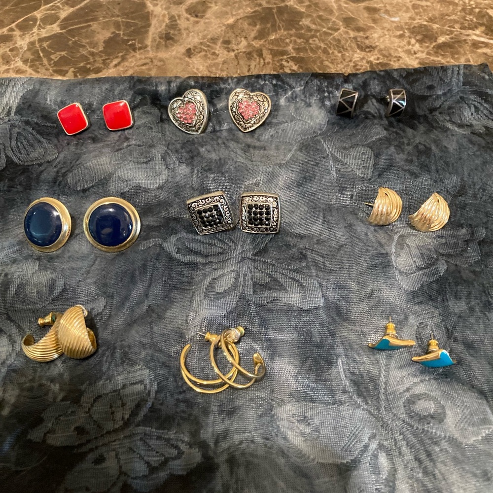 Earrings for pierced ears nine (9) and one (1)